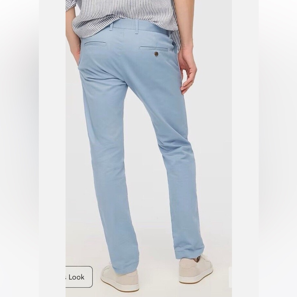 Men’s light blue J crew flex slim chino pants